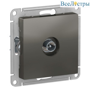 Розетка TV оконечная 1DB Systeme Electric AtlasDesign Сталь ATN000991
