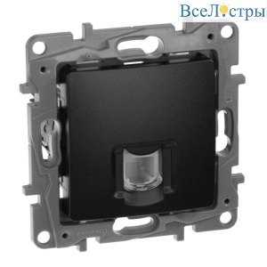 Розетка телефонная RJ11 Legrand Etika антрацит 672640
