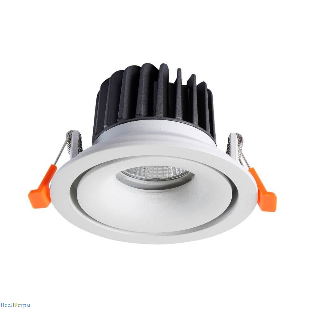 встраиваемый светодиодный светильник crystal lux clt 005c108 wh 4000k