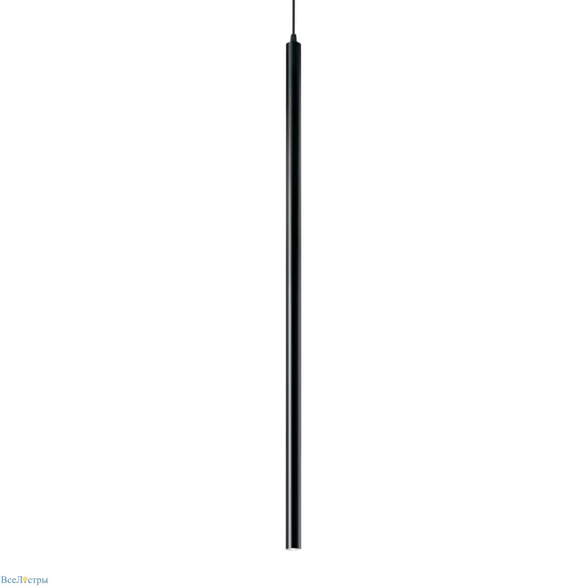подвесной светодиодный светильник ideal lux ultrathin d100 round nero