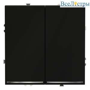 Проходной переключатель двухклавишный с подсветкой Voltum S70 VLS020408