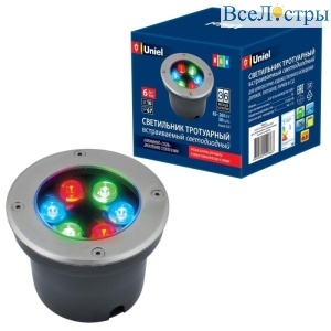 Ландшафтный светодиодный светильник (UL-00006821) Uniel ULU-B11A-6W/RGB IP67 Grey