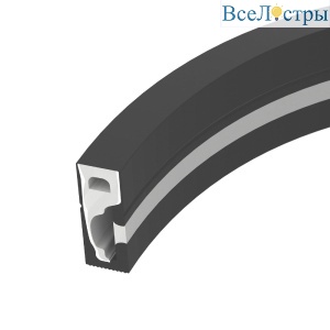Силиконовый профиль Arlight WPH-FLEX-0616-SIDE-S9-5m FULL BLACK 045842