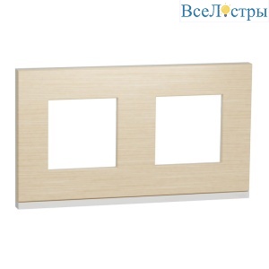 Рамка 2-постовая Schneider Electric Unica New NU600483