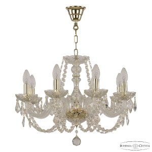 Подвесная люстра Bohemia Ivele Crystal 101/8/195 G Leafs