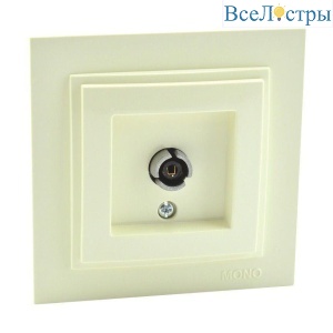 Розетка TV концевая Mono Electric Despina экран крем 102-170005-138