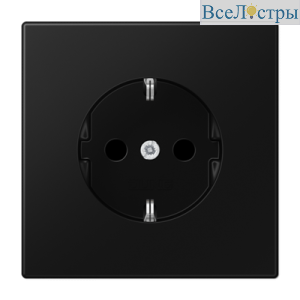 Розетка 2K+З со шторками Jung LS1520KISWM