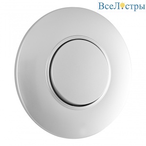 Выключатель круглый одноклавишный с рамкой Arte Milano SET08-1-30-1 silver