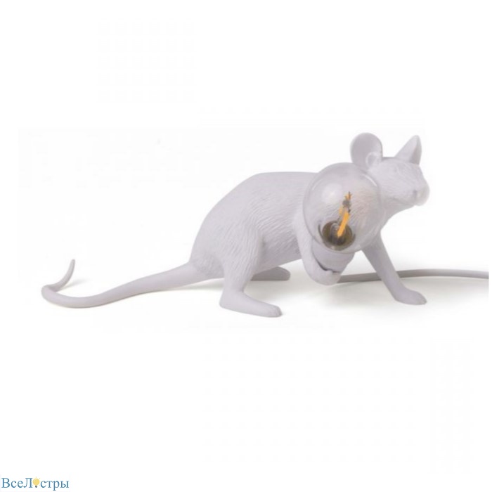 настольная лампа mouse lamp lyie down usb seletti