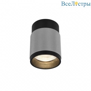 Потолочный светодиодный светильник iLedex Delta 1955-10W-3000K-36 BK+SL