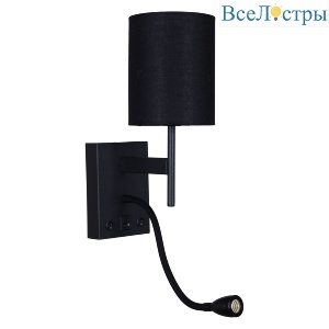 Бра Reluce 86210-9.2-001KT LED3W+E14 BK