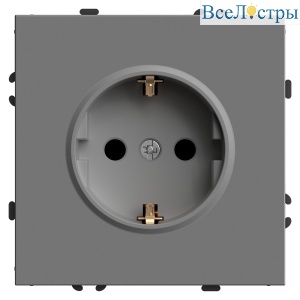 Розетка 1-местная с защитной шторкой Stekker RST16-5110-10 Эмили 49958