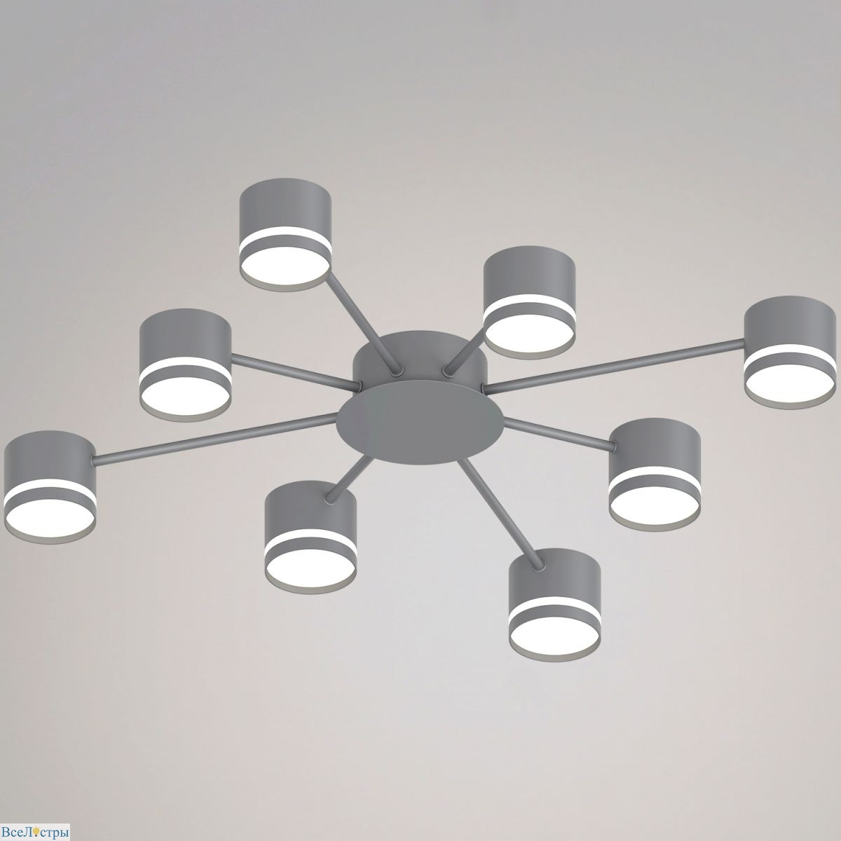 потолочная люстра reluce 06730-0.3-08 gx53 grey