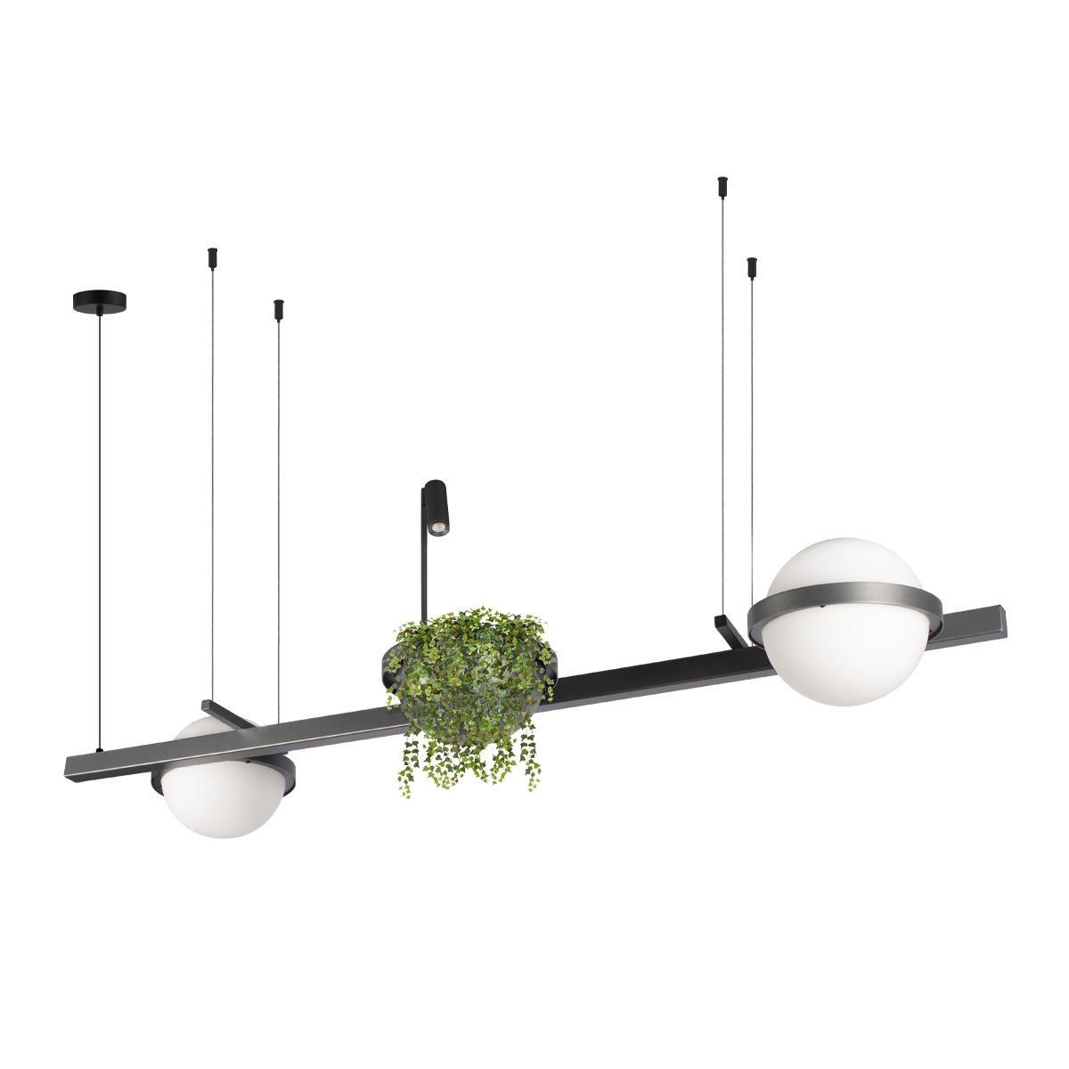 подвесной светодиодный светильник loft it jardin 10121/d dark grey