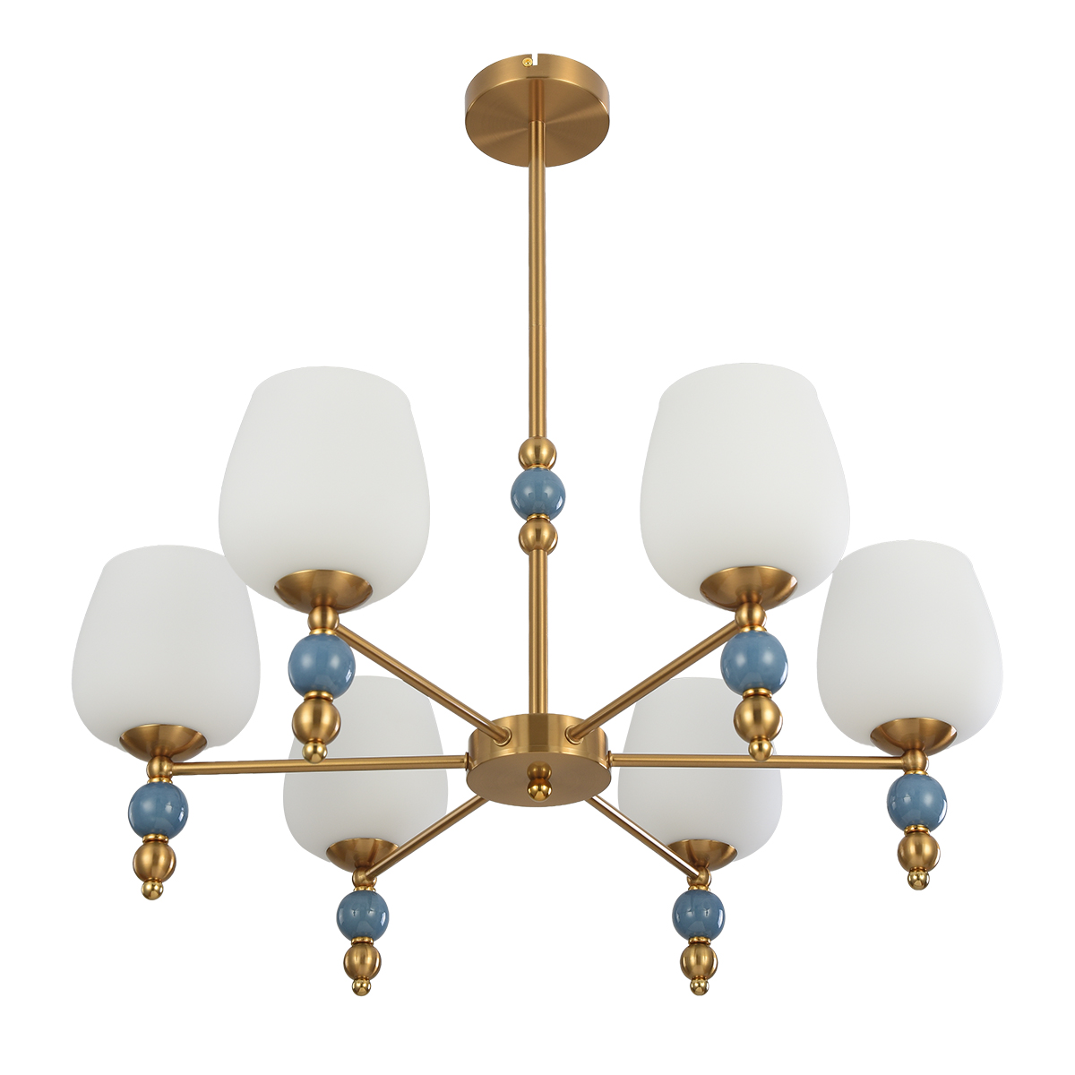 люстра на штанге lumion moderni lolita 8426/6c