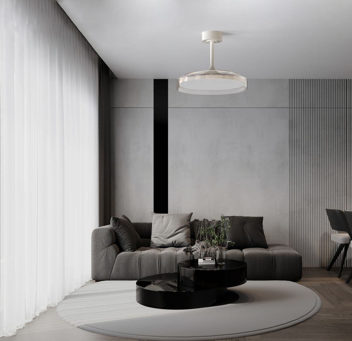 люстра-вентилятор mantra glass fan 9525