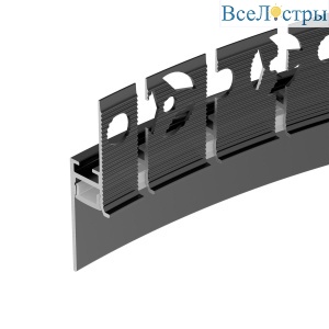Профиль Arlight PLINTUS-FANTOM-BENT-H20-SIDE-2000 BLACK 043673(1)