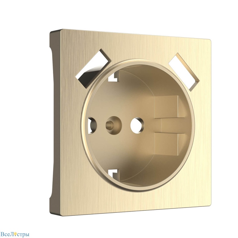 накладка для розетки usb werkel шампань рифленый w1179510 4690389160592