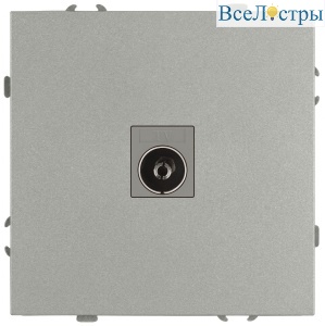 Розетка Эра Galaxy 15-3101-03 TV одиночная IP20 алюминий Б0070719