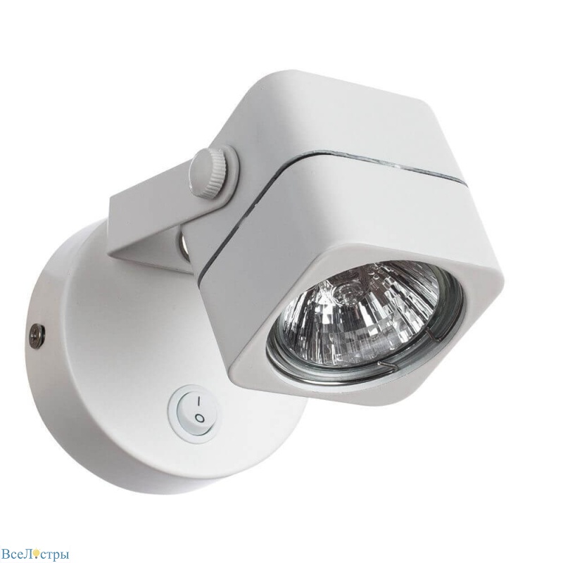 спот arte lamp lente a1314ap-1wh