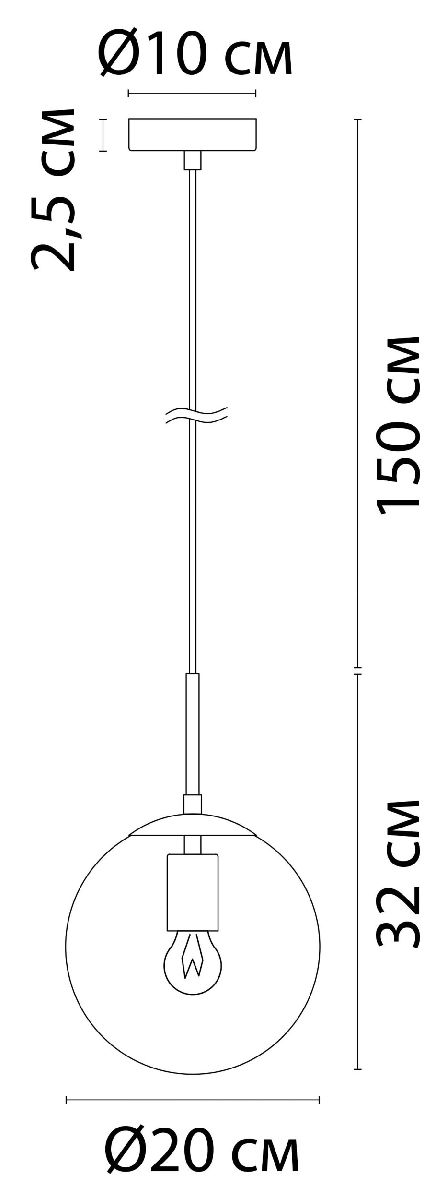 подвесной светильник arte lamp volare a1920sp-1go