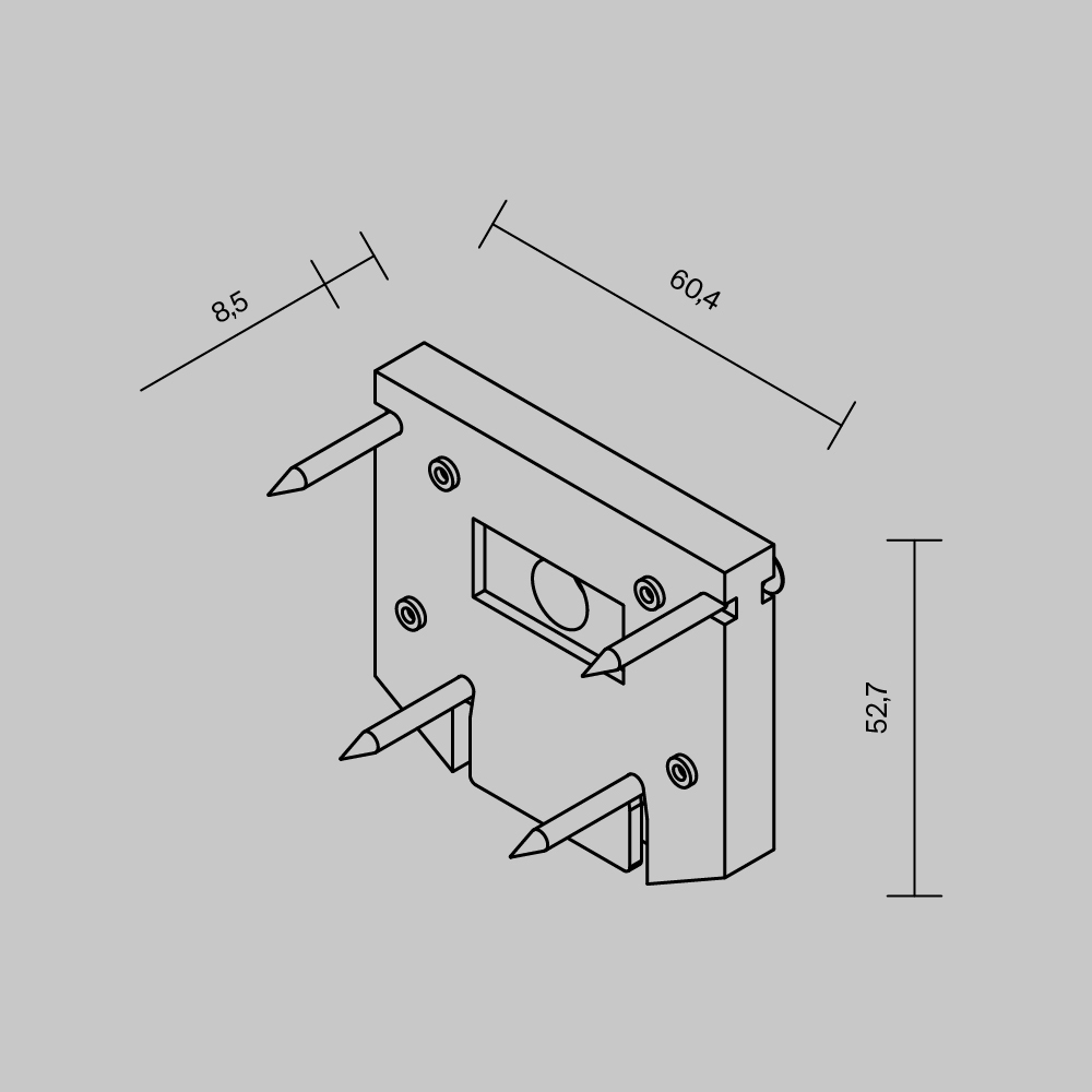 торцевая заглушка maytoni exility tra034d-ec-422b