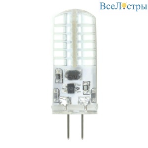 Лампа светодиодная Uniel G4 3W 3000K прозрачная LED-JC-12/3W/4000K/G4/CL SIZ05TR UL-00010367