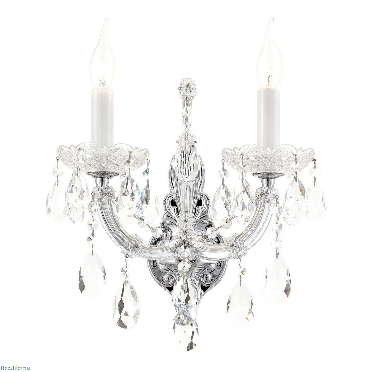 бра ilamp diamond w6071-2 cr+cl