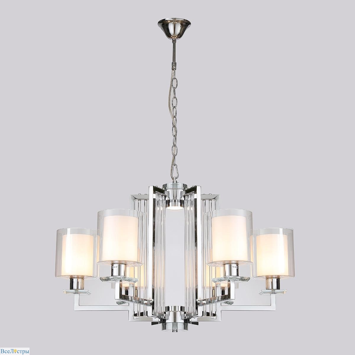 подвесная люстра ilamp king rm6201-6 cr+cl