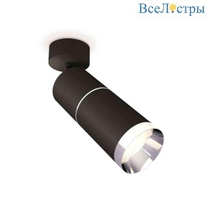 Комплект накладного светильника Ambrella light Techno Spot XM6313010 SBK/PSL черный песок/серебро полированное (A2210, C6302, A2060, C6313, N6132)