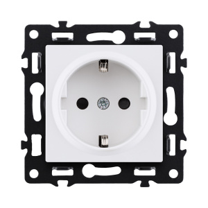 Розетка штепсельная SCHUKO 16A/250 В, белый Kollinger Asthetik AS-014WH
