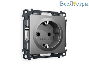 Комплект механизма розетки с/з на винтовых зажимах Ambrella Volt Alfa MA656010