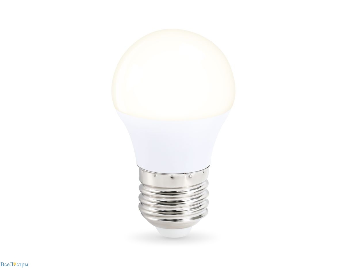 светодиодная лампа ambrella light bulbing e27 11w 4000k шар 451104
