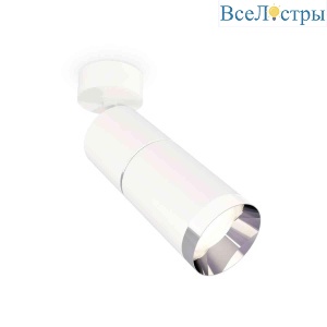 Комплект накладного светильника Ambrella light Techno Spot XM6312010 SWH/PSL белый песок/серебро полированное (A2202, C6301, A2060, C6312, N6132)
