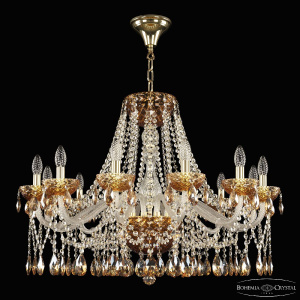 Подвесная люстра Bohemia Ivele Crystal 5413/12/300 G Amber/M-1F K721