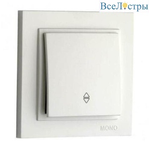 Выключатель Mono Electric Despina одноклавишный проходной слоновая кость 102-010025-109