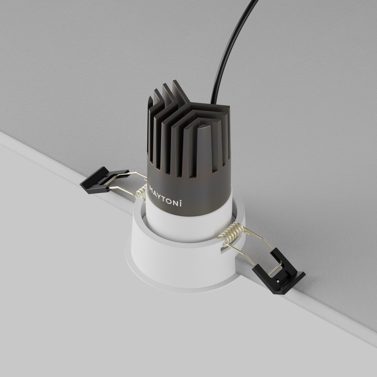 встраиваемый светильник maytoni technical dip dl116-10w-3k-w