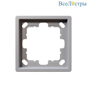 Рамка серия FD 1-постовая, цвет Белый матовый (soft touch) Jasmart FD1001PWM