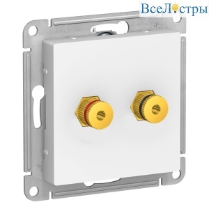 Аудиорозетка двухместная Systeme Electric AtlasDesign ATN000187