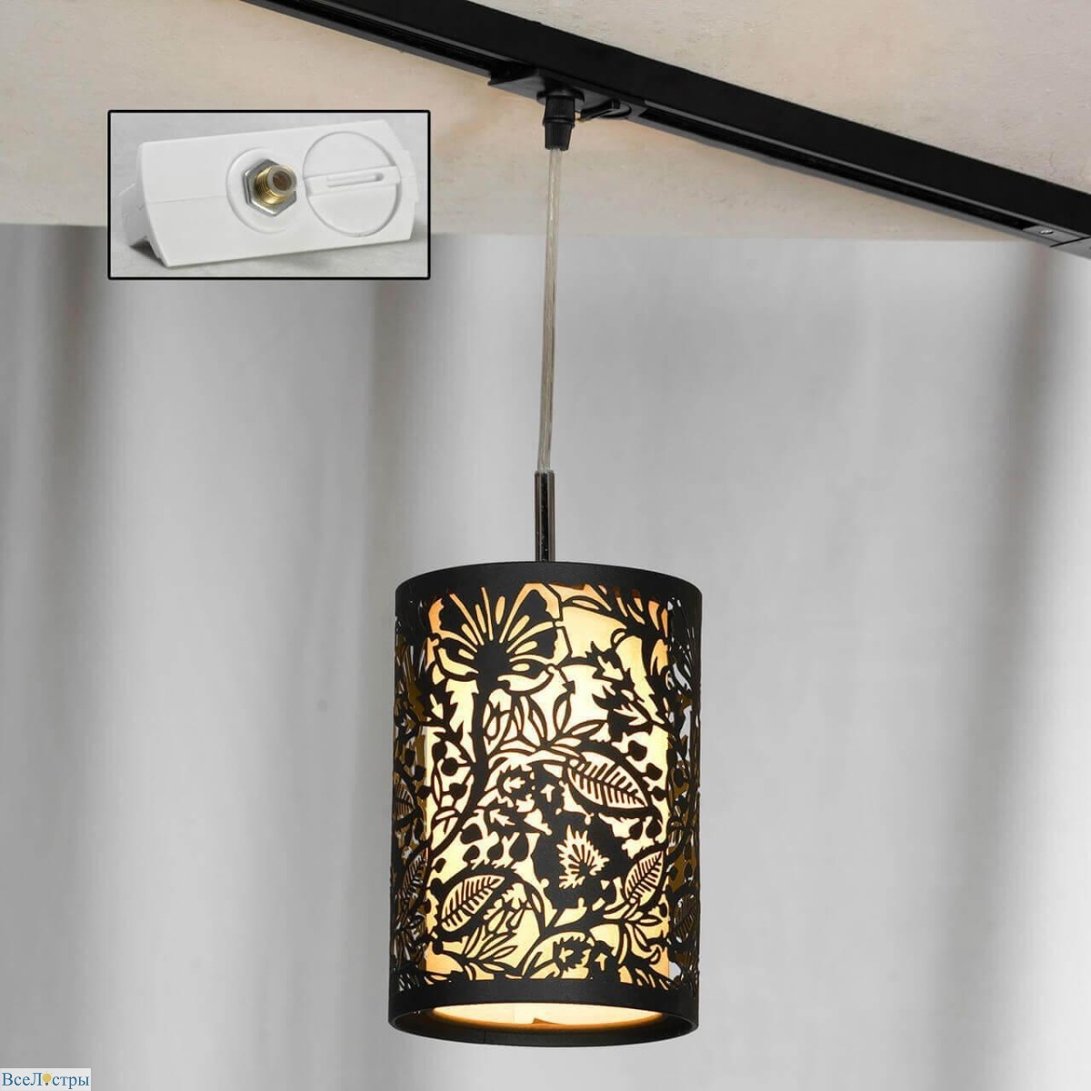трековый светильник однофазный lussole vetere track lights lsf-2376-01-taw