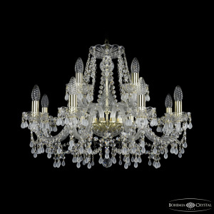 Подвесная люстра Bohemia Ivele Crystal 1410/8+4/240 G V0300