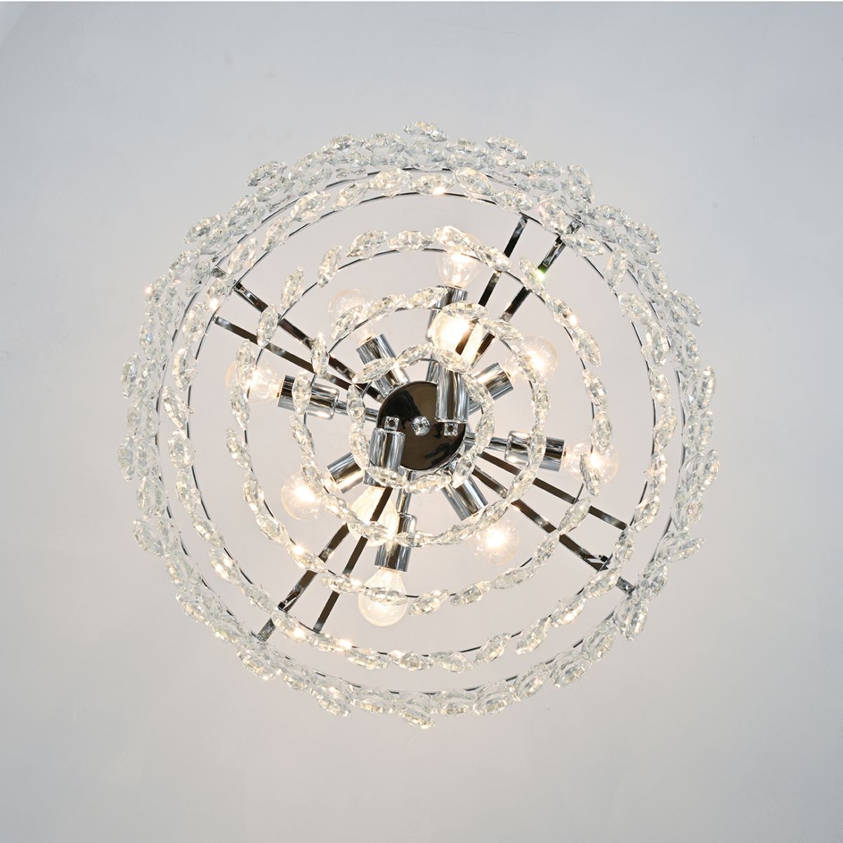 подвесная люстра escada luxora 140018/10p chrome es0000085
