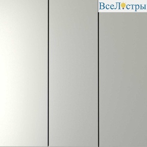 Выключатель встраиваемый Voltum S70 трехклавишный 10А, (сталь) VLS030105