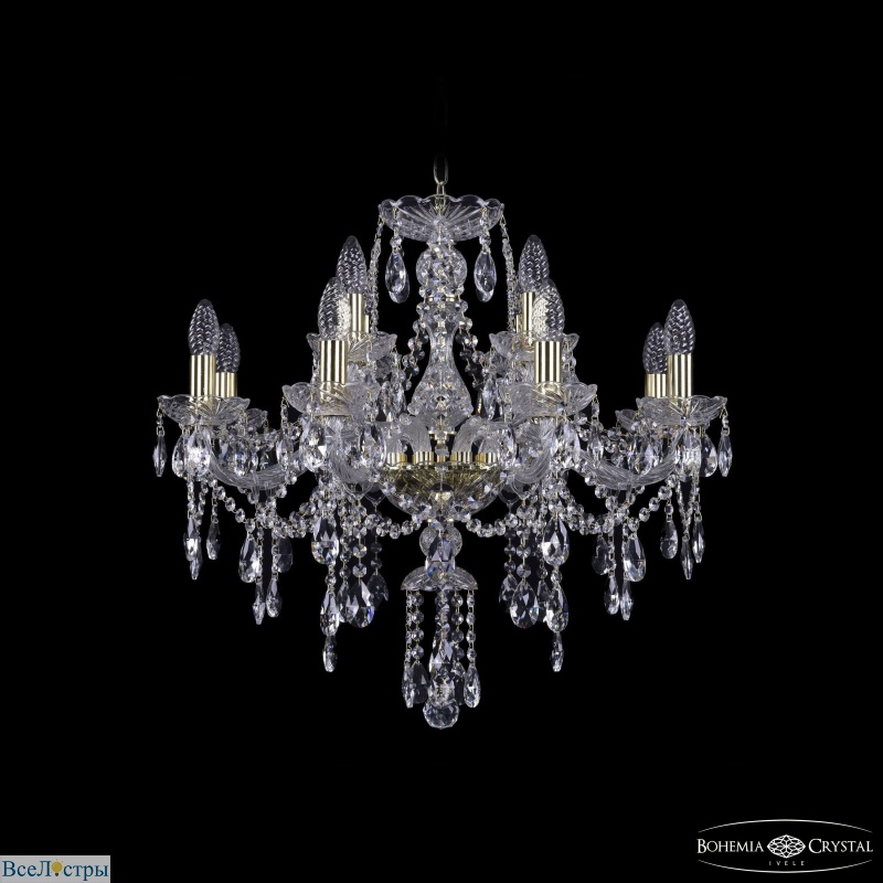 подвесная люстра bohemia ivele crystal 1415/8+4/220 g