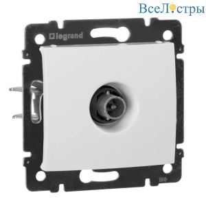 Розетка TV проходная Legrand Valena белая 774431