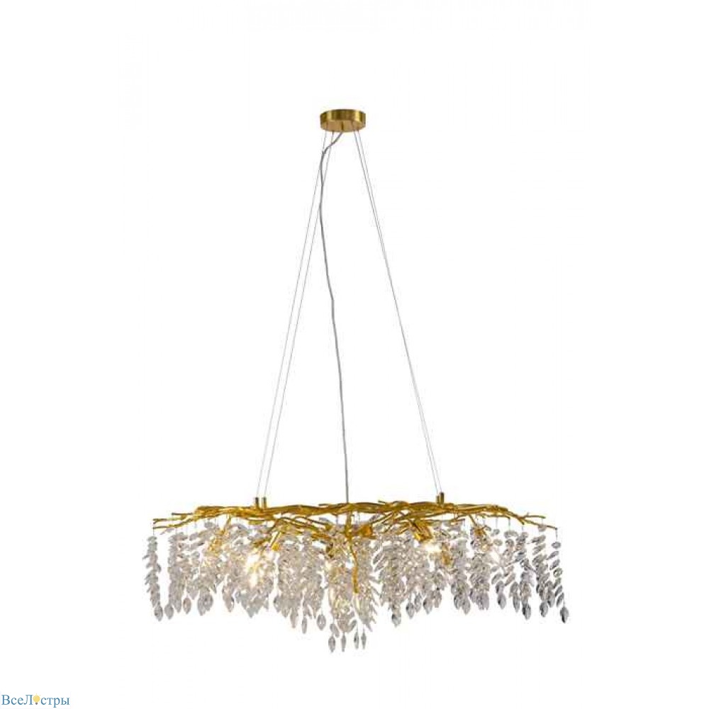 подвесная люстра am group leaf fall l1200 gold