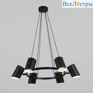 Подвесная люстра Eurosvet Splay 70147/6 черный Smart a062033