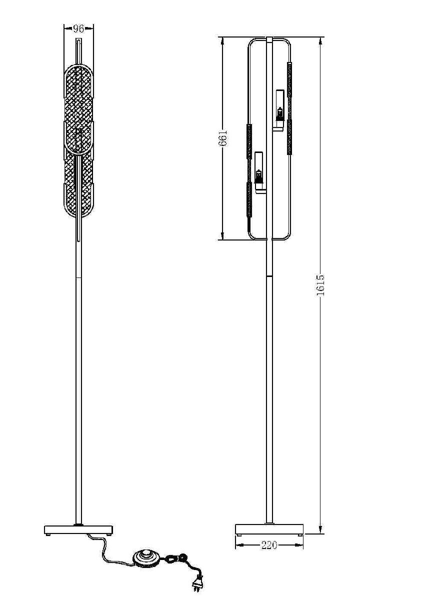 торшер maytoni marmo mod099fl-02g