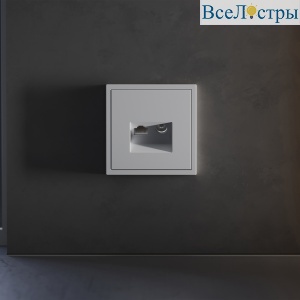 Накладка для розетки TV+RJ45 кат. 6 Voltum S70 (серый) VLS002716