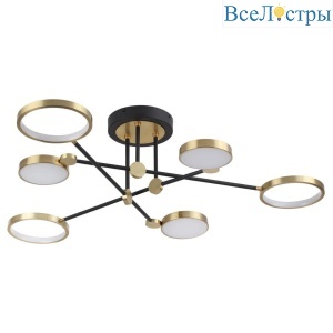 Потолочная светодиодная люстра Odeon Light Midcent Denzel 4320/60CL